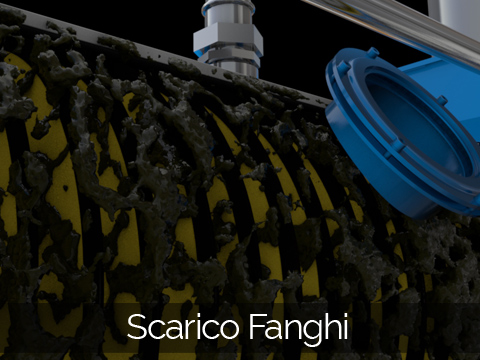 Scarico e asciugatura fanghi
